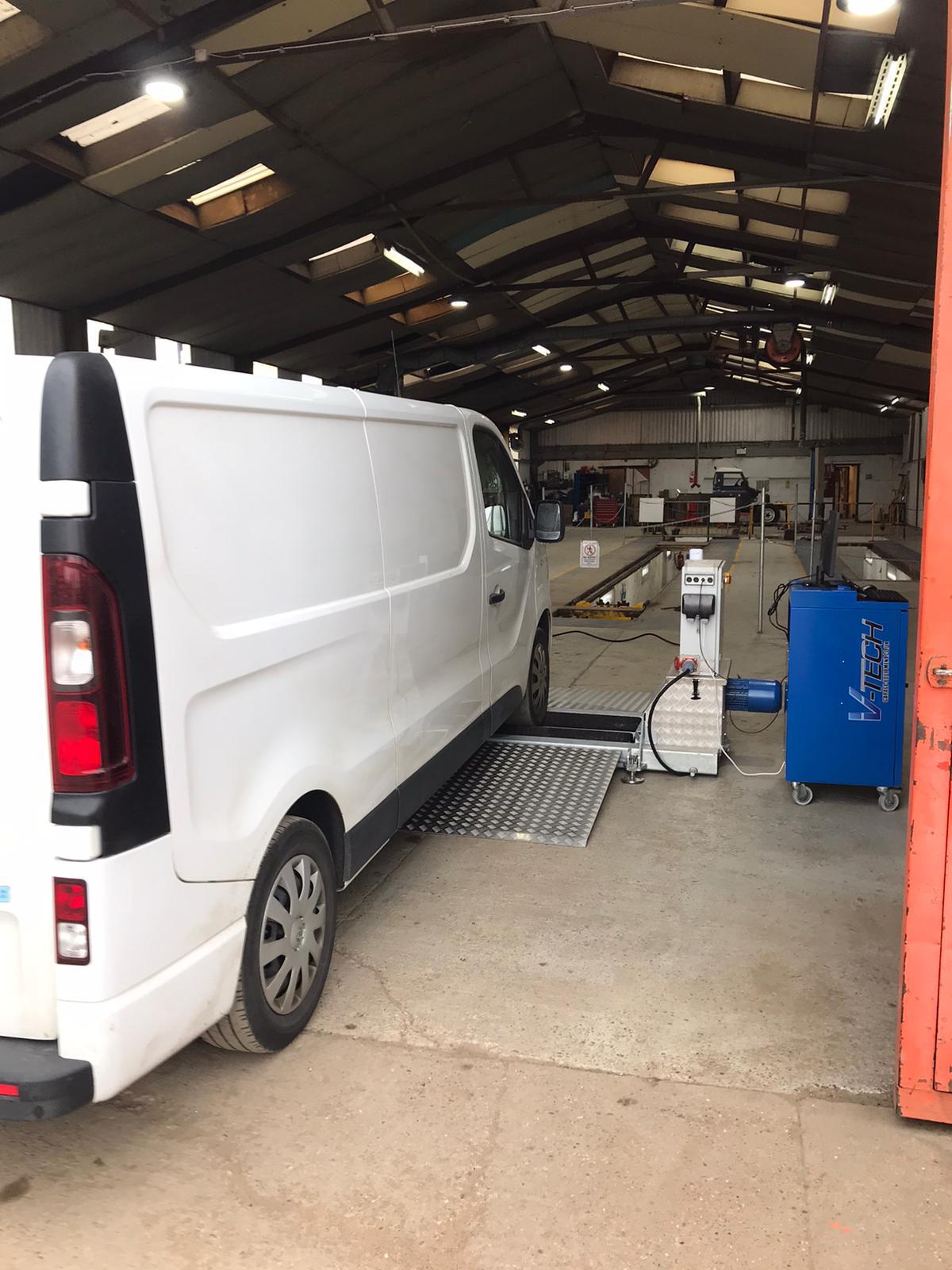bm mobile brake test on van